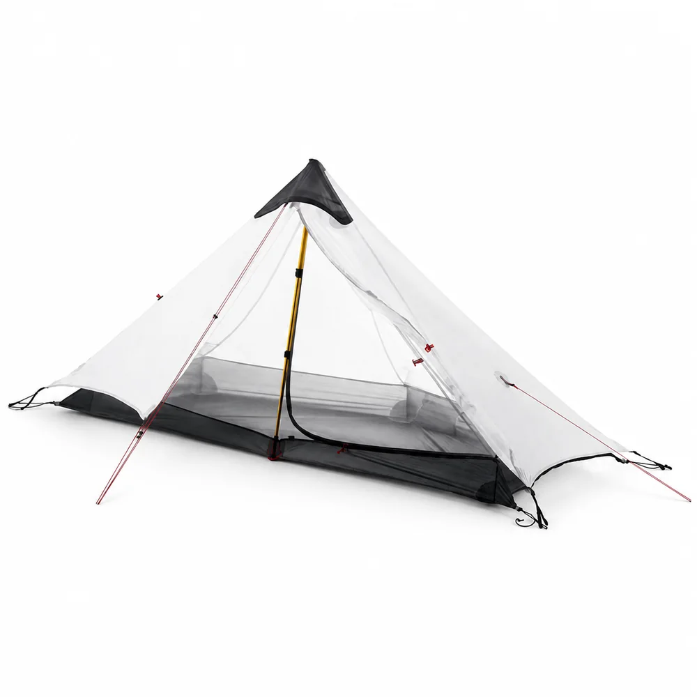Ultralight trekking-pole-supported tent